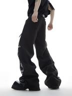 【ArguE CulturE】レザー切り替え スラックス