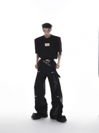 【ArguE CulturE】レザー切り替え スラックス