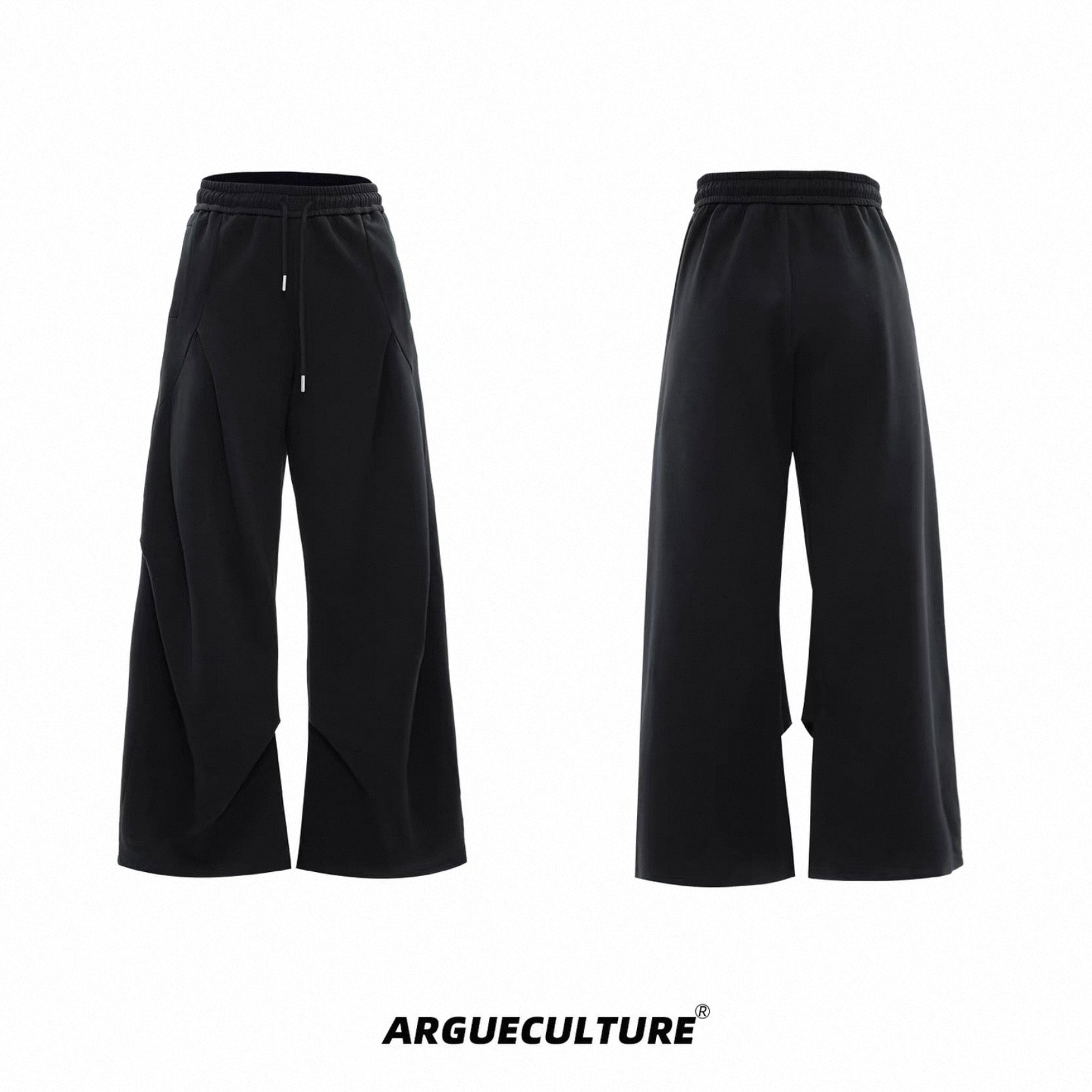 【ArguE CulturE】Vネックデザイン 半袖セットアップ / ワイドスウェットパンツ